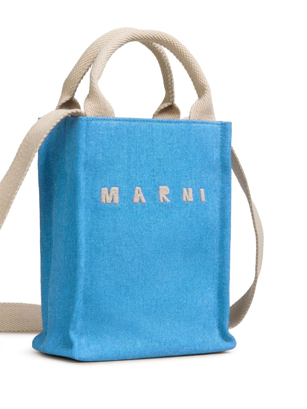 small denim tote bag - 4