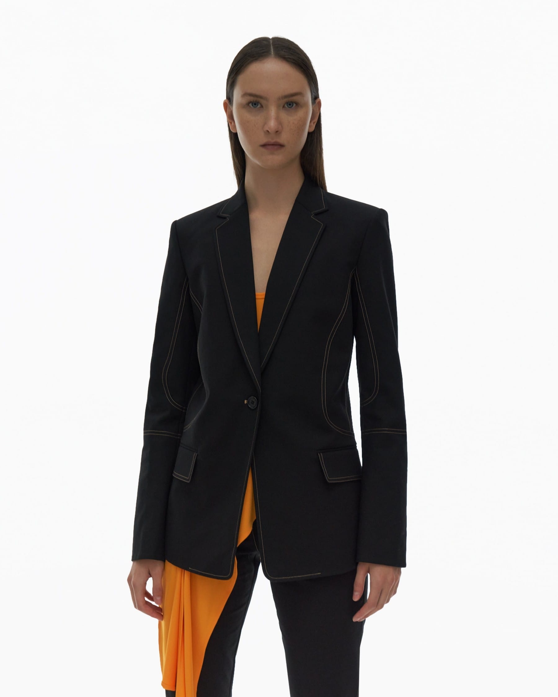 STRETCH COTTON BLAZER - 3