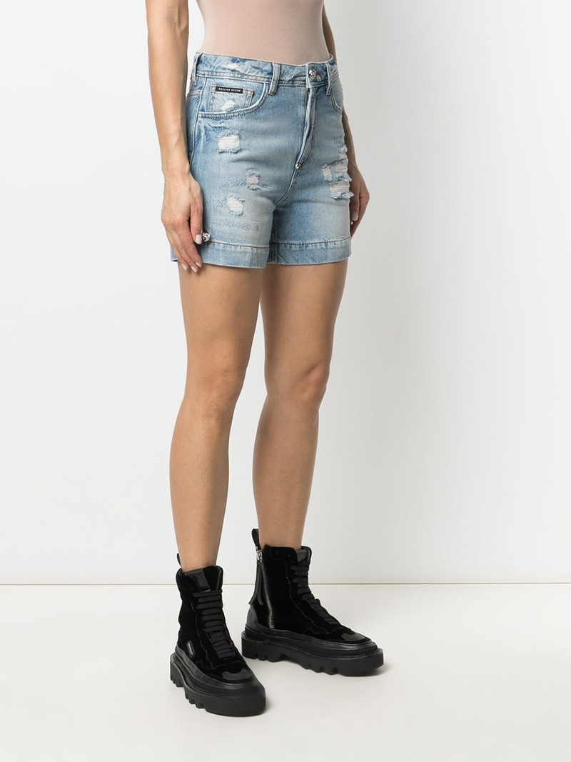 Iconic Pins denim shorts 3
