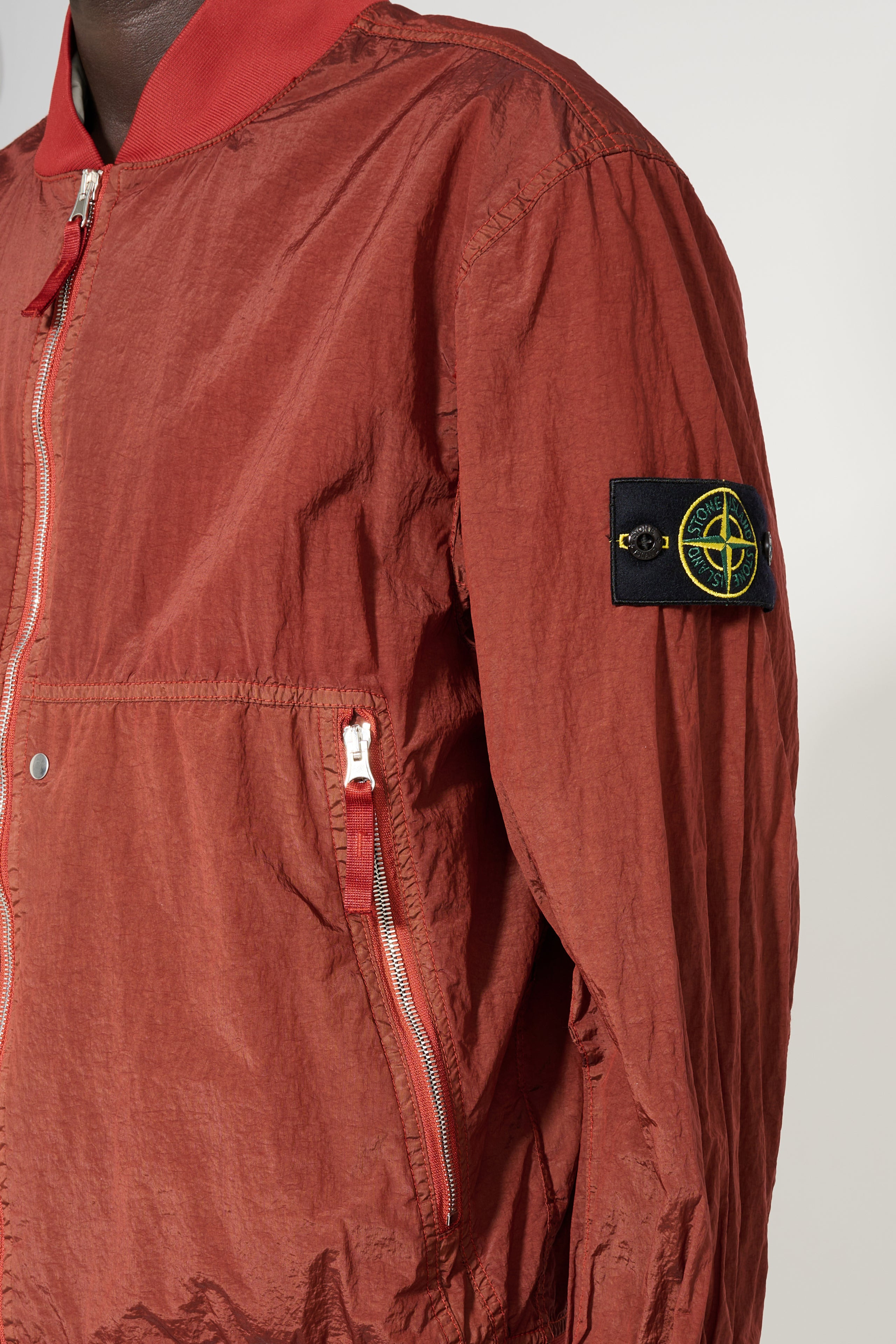 STONE ISLAND NYLON METAL BOMBER JACKET COPPER - 5
