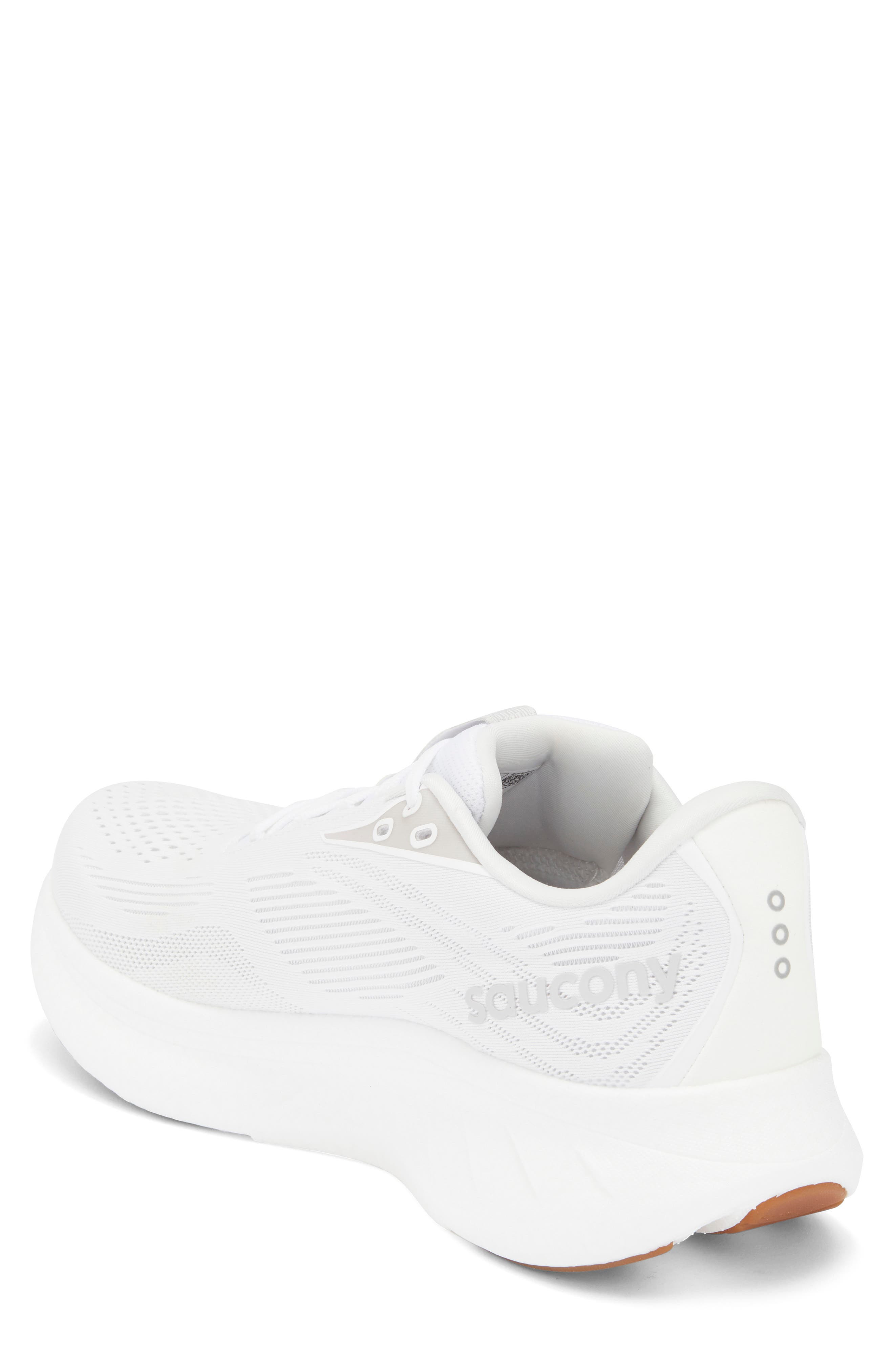 Saucony Ride 18 Running Shoe in White/Gum at Nordstrom - 2