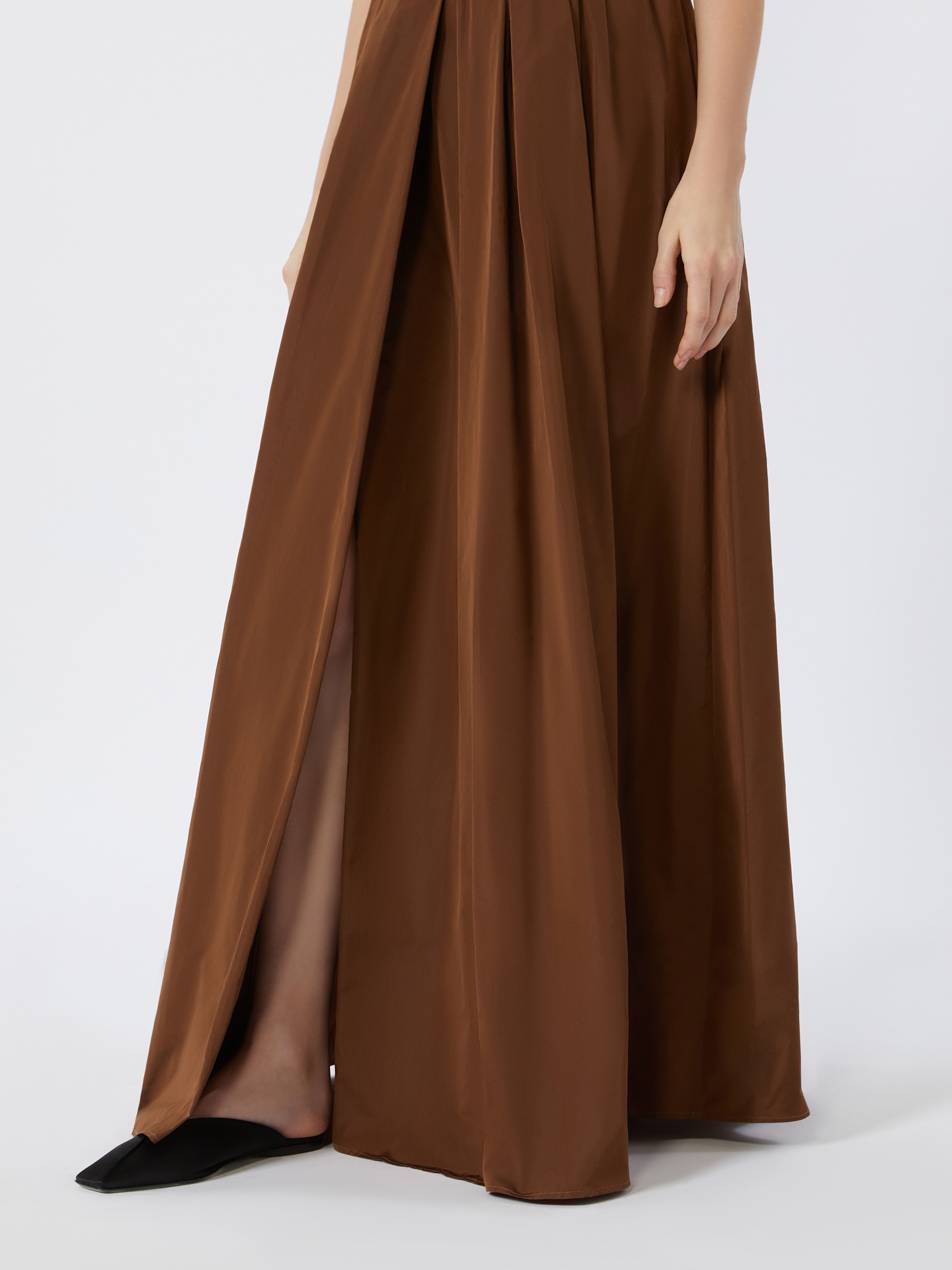 GARONNA Long taffeta skirt - 5