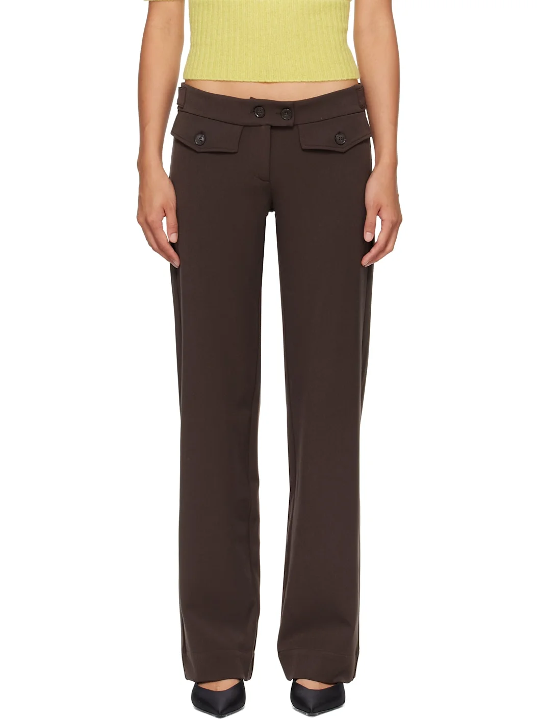 Brown Pili Trousers - 1