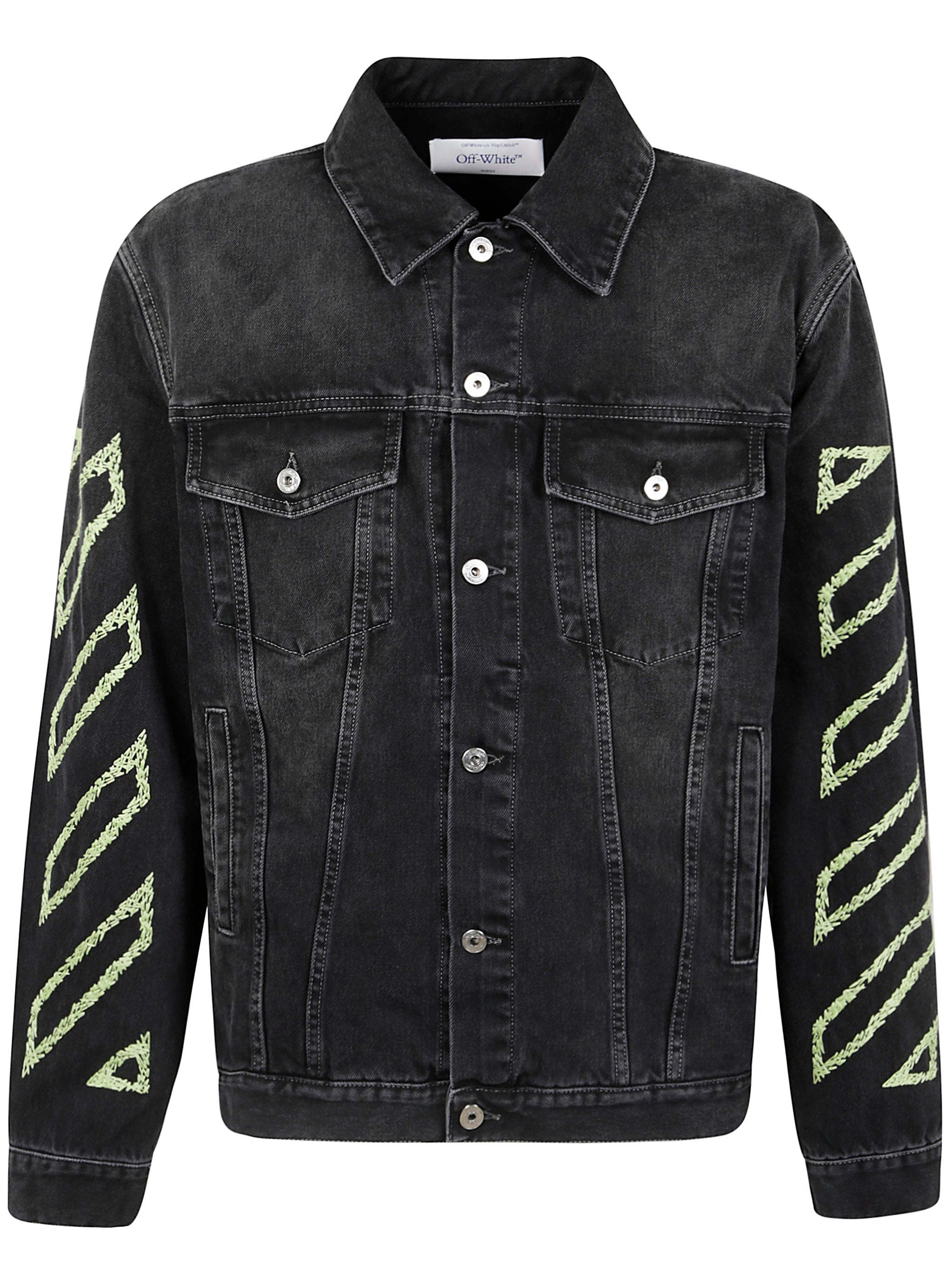 Off White Men Diag Arr Outl Den Skate Jacket - 1