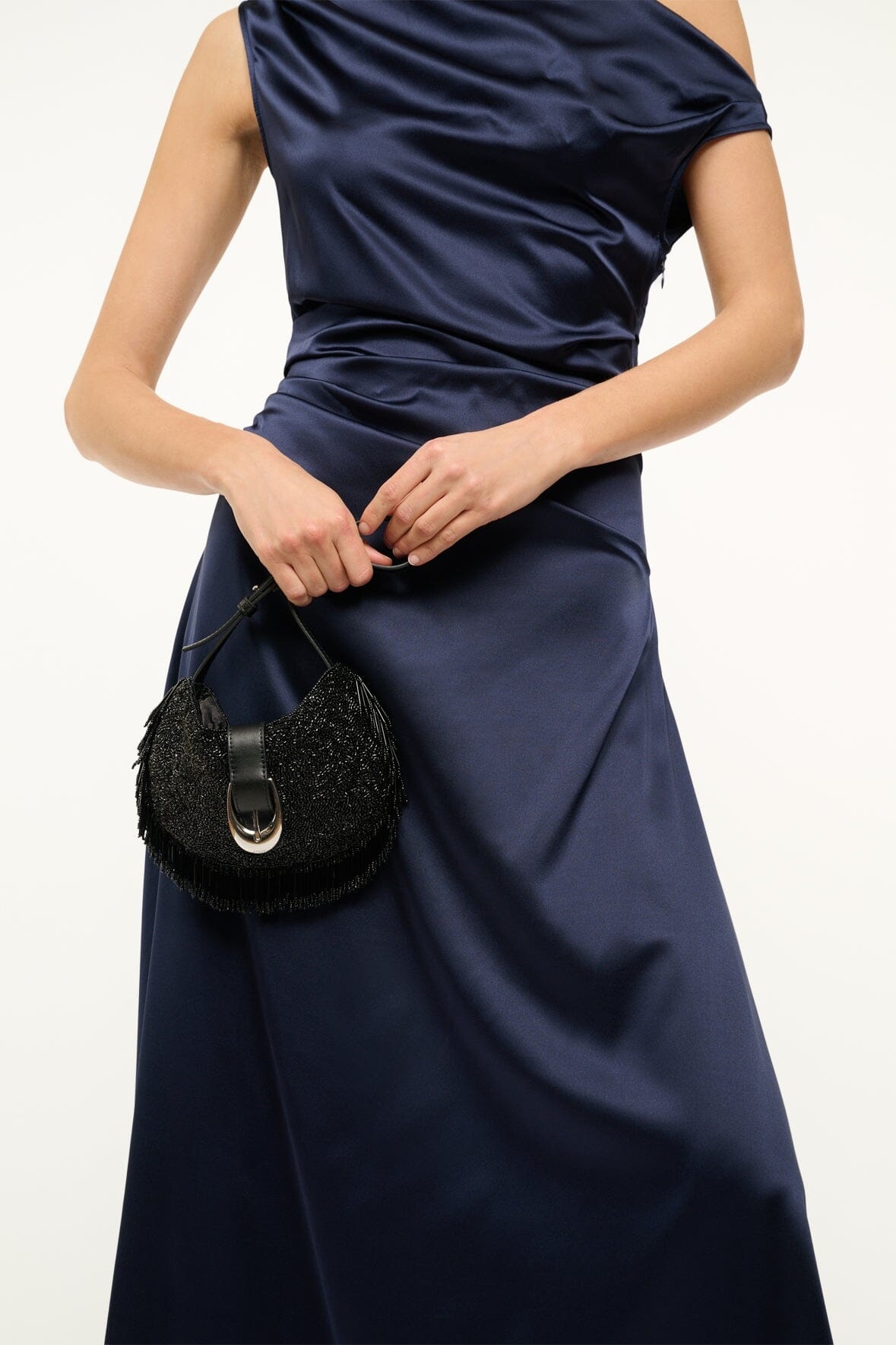 STAUD ALANA BAG BLACK FRINGE - 4