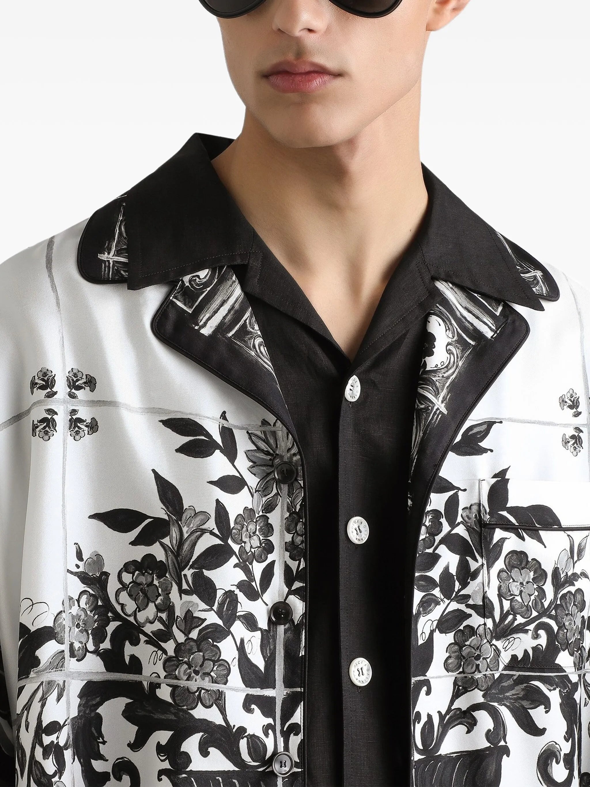 Majolica-print Silk Shirt - 2