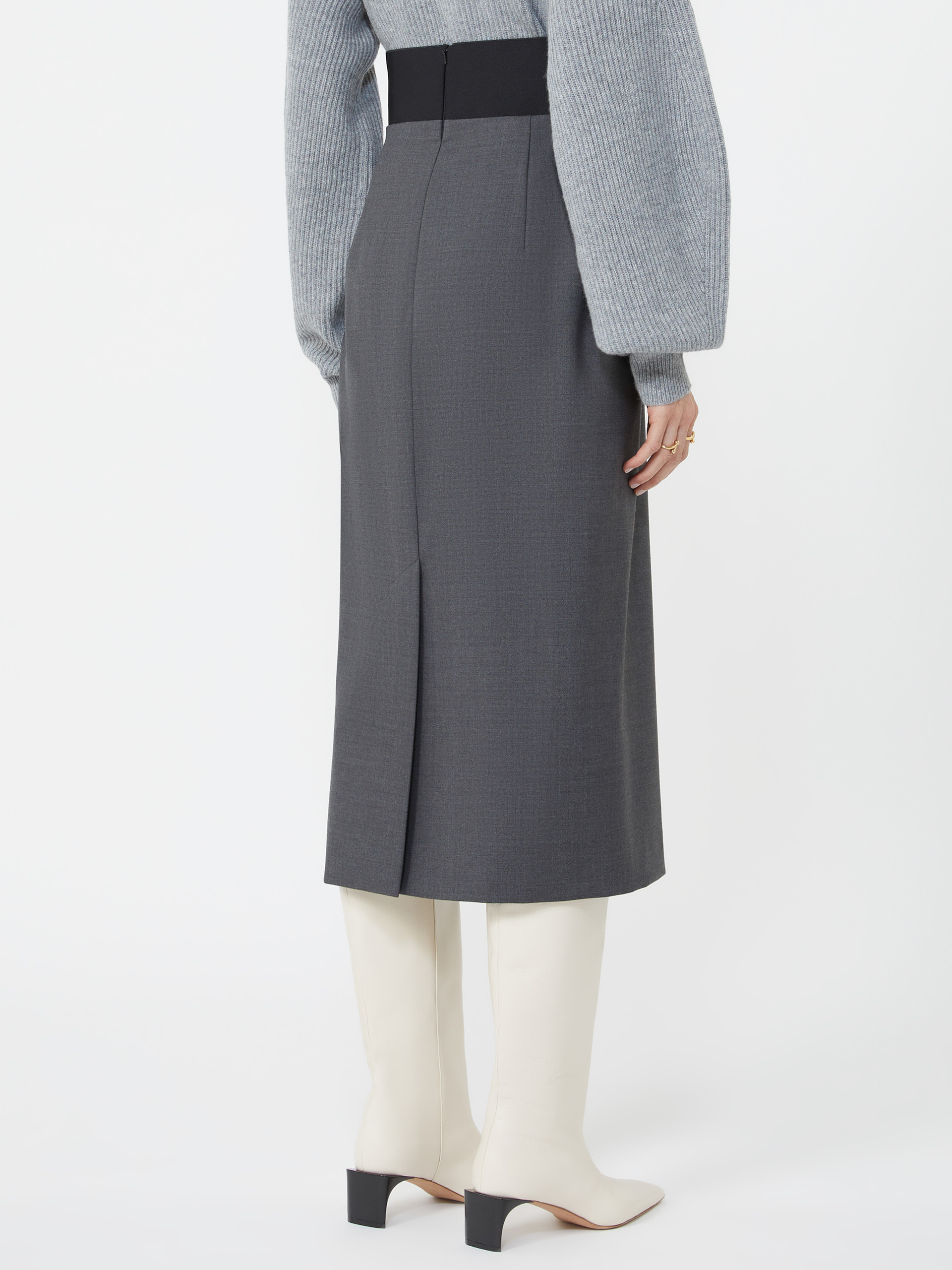 FINIRE Skirt with a high-cut elasticated waist - 4