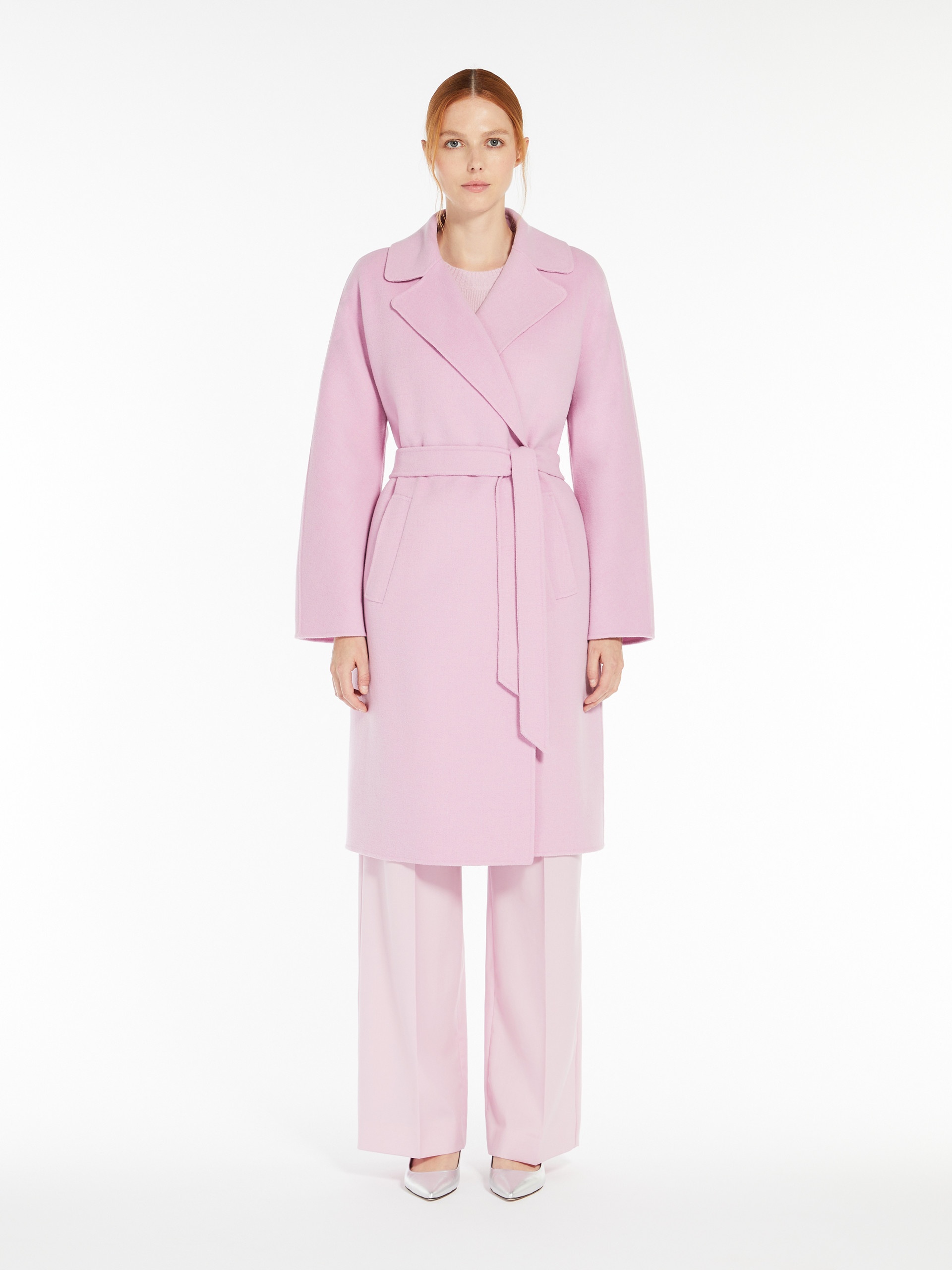 CIVADA Double-faced wool-blend robe coat - 3