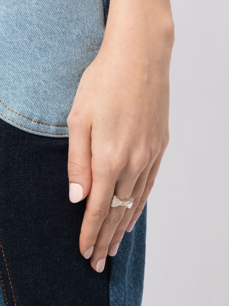 STOLEN GIRLFRIENDS CLUB Bow sterling-silver ring outlook