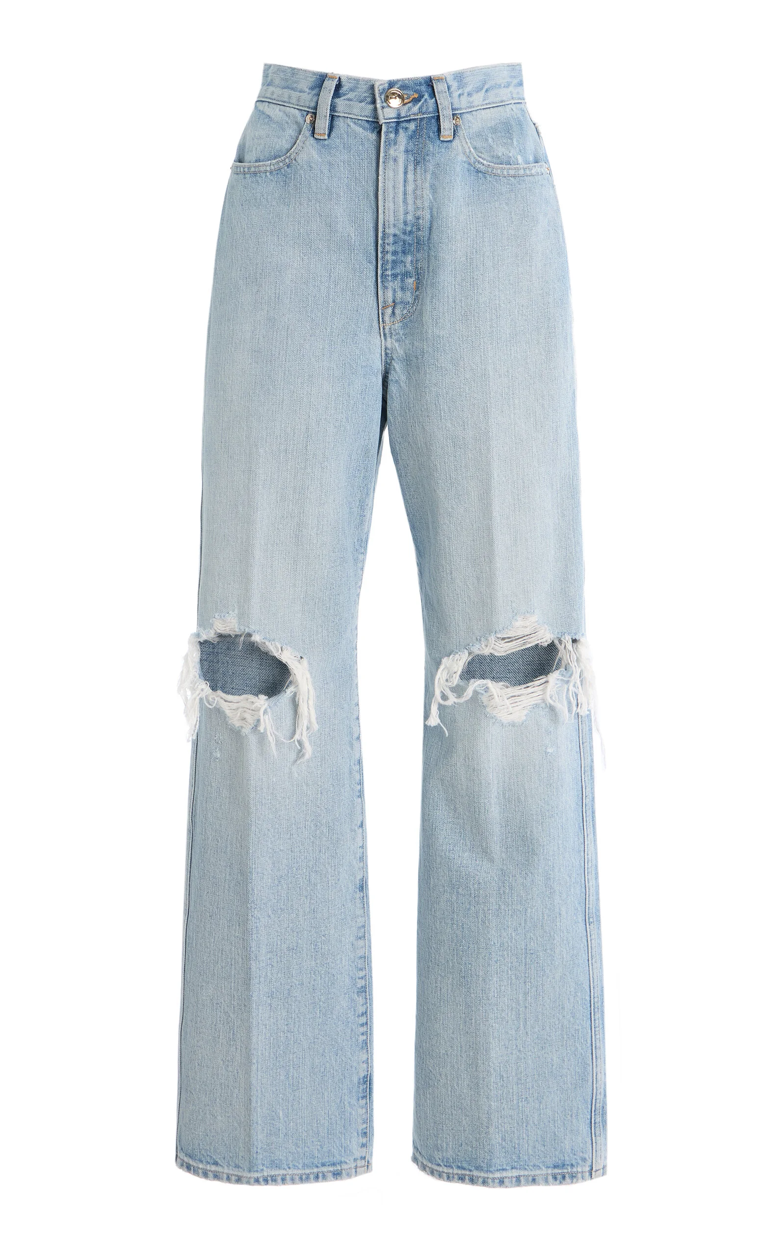 Exclusive The Quinn Rigid High-Rise Straight-Leg Jeans blue - 1