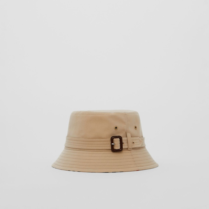 Cotton Gabardine Belted Bucket Hat 4
