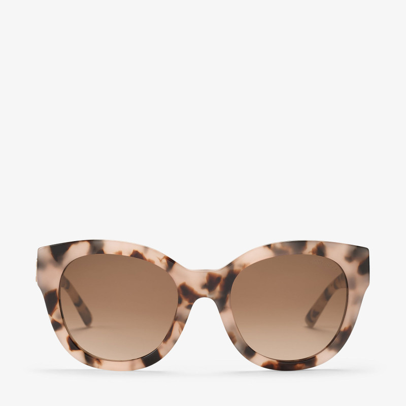 Kati Pink Havana Round Sunglasses 1