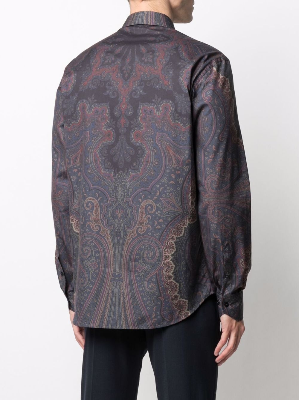 paisley-print satin shirt - 4