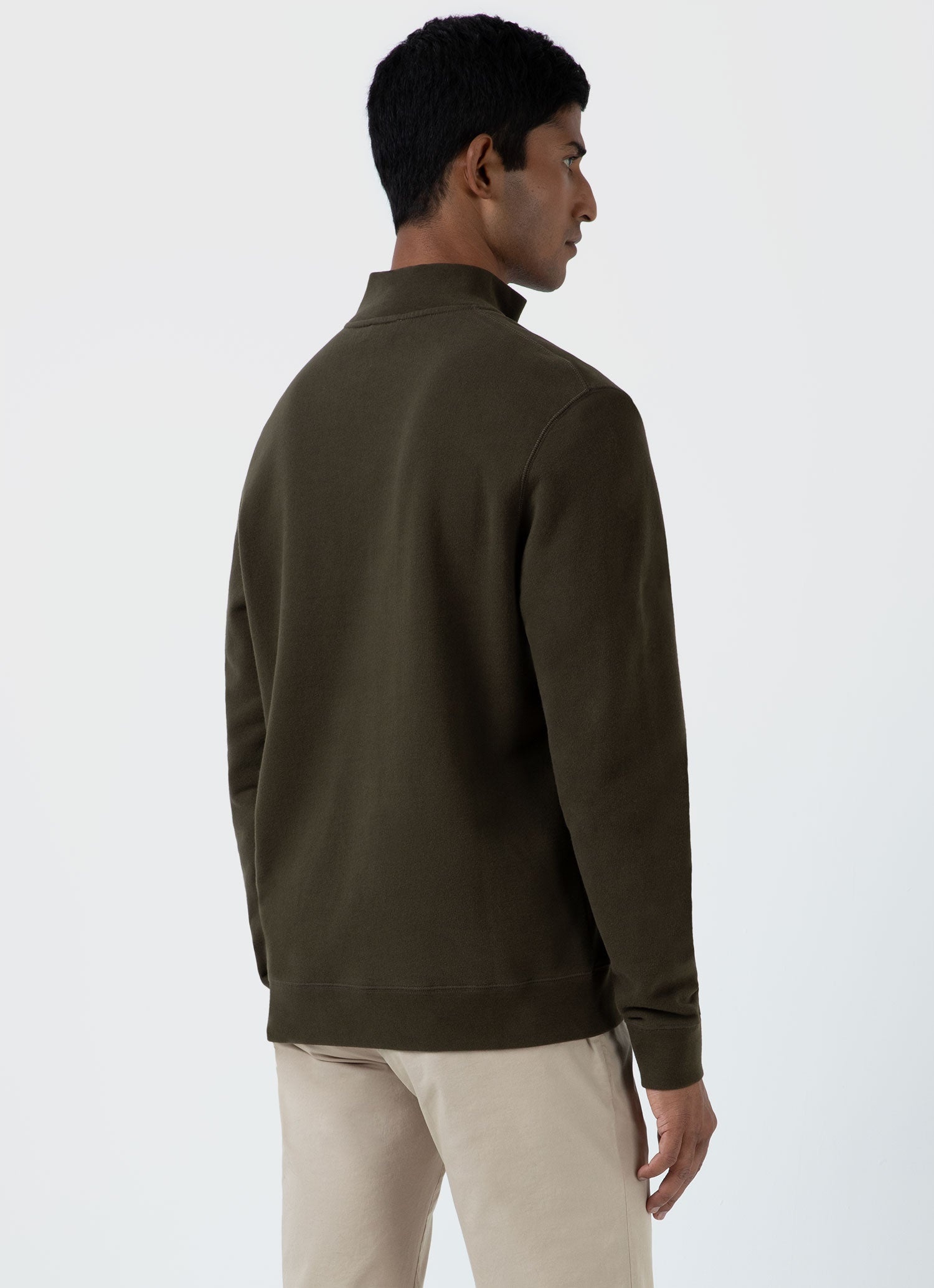 Half Zip Loopback Sweatshirt - 5