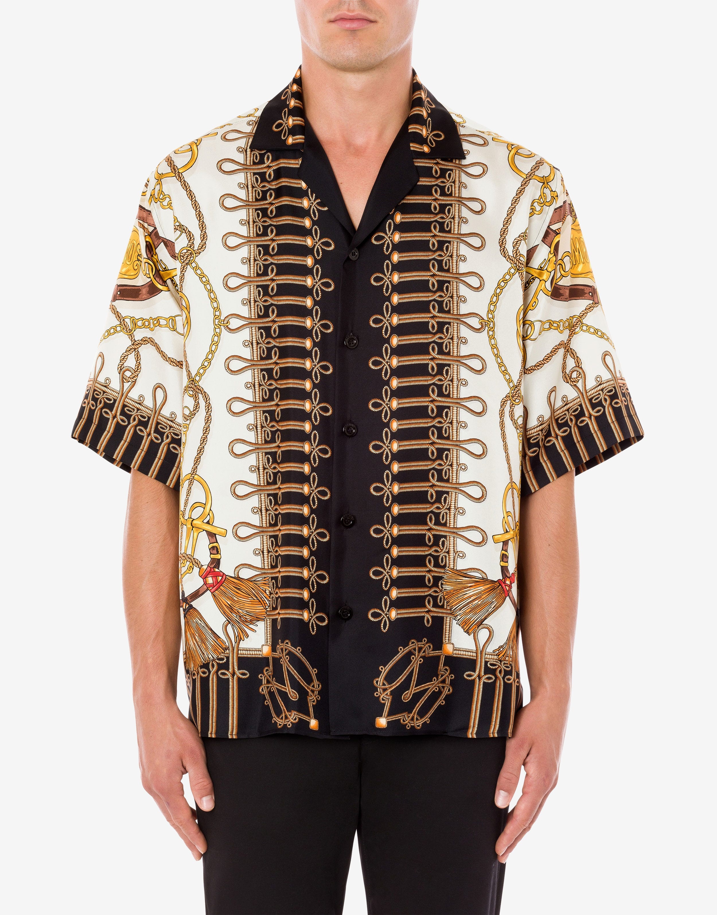 MILITARY TEDDY SCARF TWILL SHIRT - 2