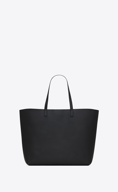 SAINT LAURENT bold east/west shopping bag in double-face smooth leather outlook