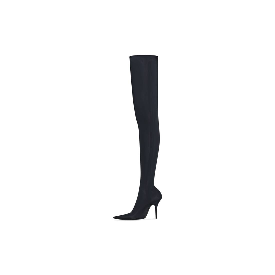 Women's Balenciaga / Adidas Knife 110mm Over-the-knee Boot in Black - 4