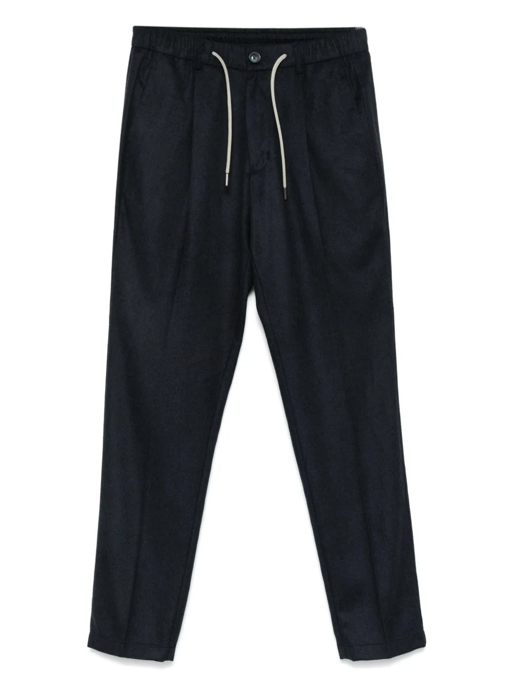 pleated drawstring trousers - 1