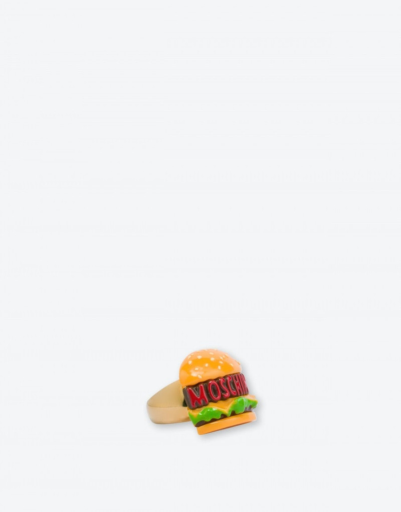 Moschino MOSCHINO HAMBURGER RING outlook
