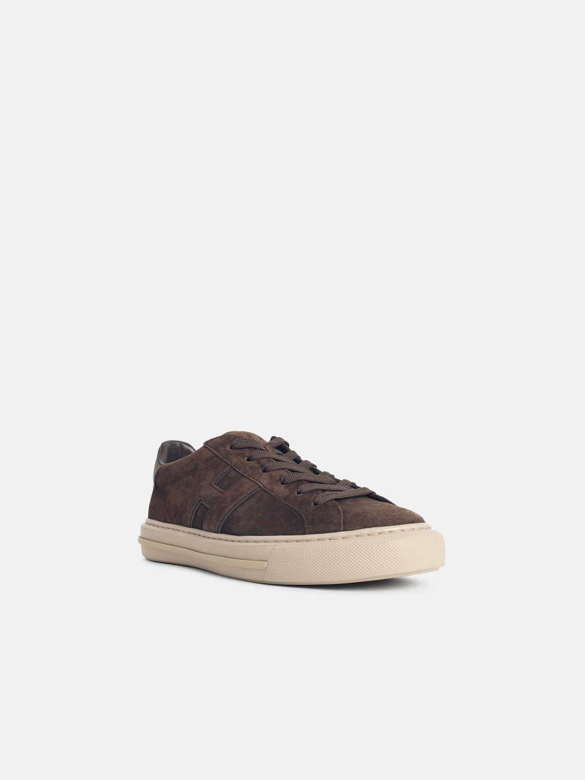 'H691' BROWN SUEDE SNEAKERS - 2