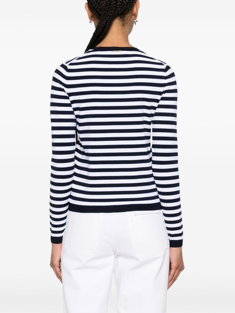 striped fine-knit jumper 4