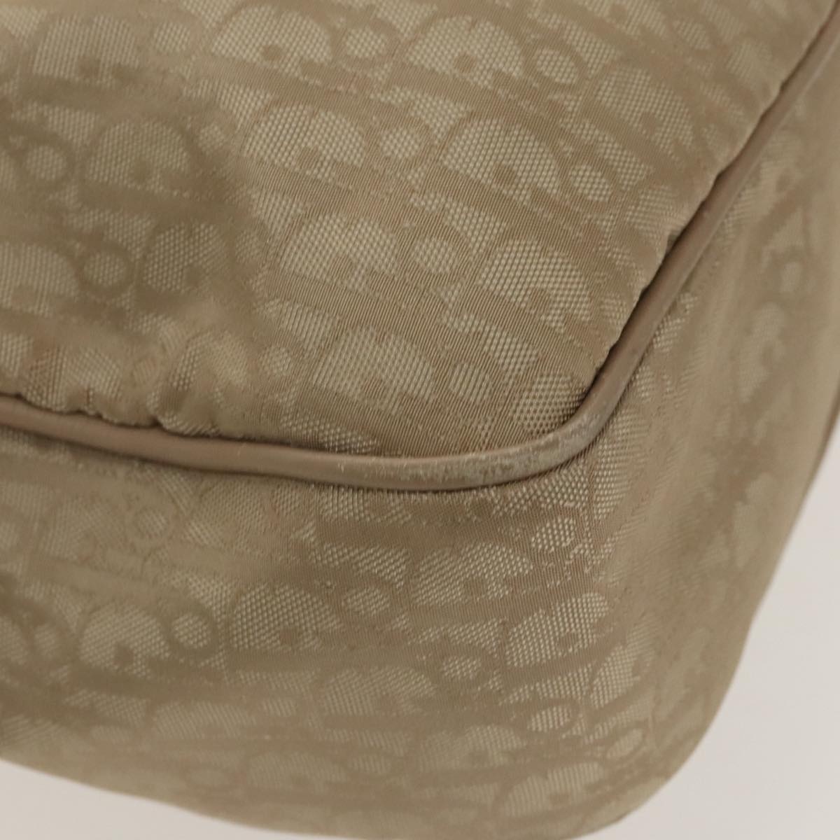 DIOR Trotter Canvas Tote Bag Beige Silver - 16