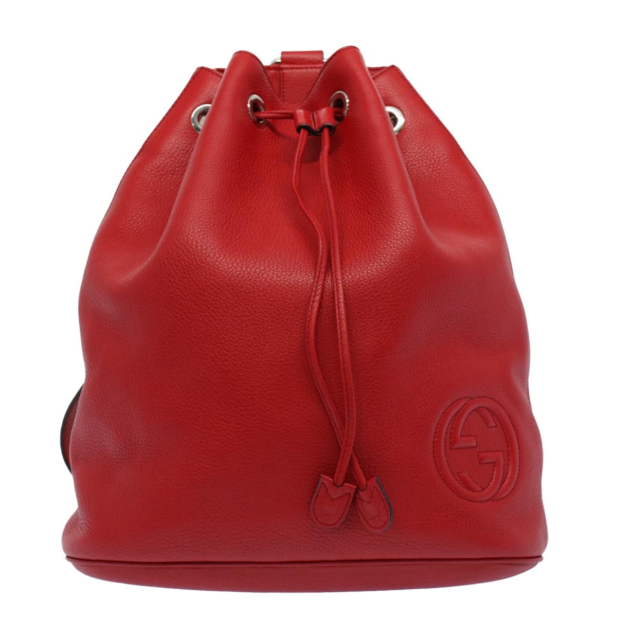 GUCCI Soho Backpack Leather Red - 13