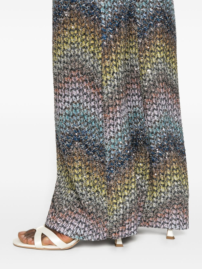 Sequined flared trousers 5