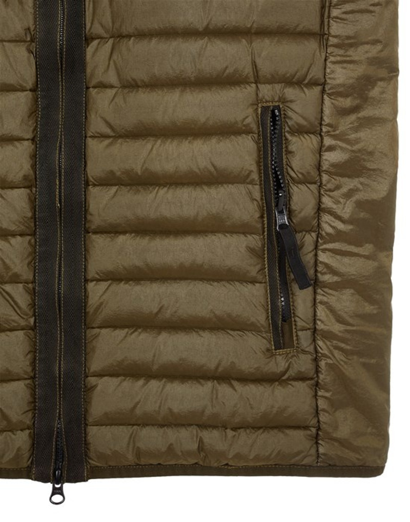 G0224 LOOM WOVEN CHAMBERS RECYCLED NYLON DOWN-TC OLIVE GREEN 4