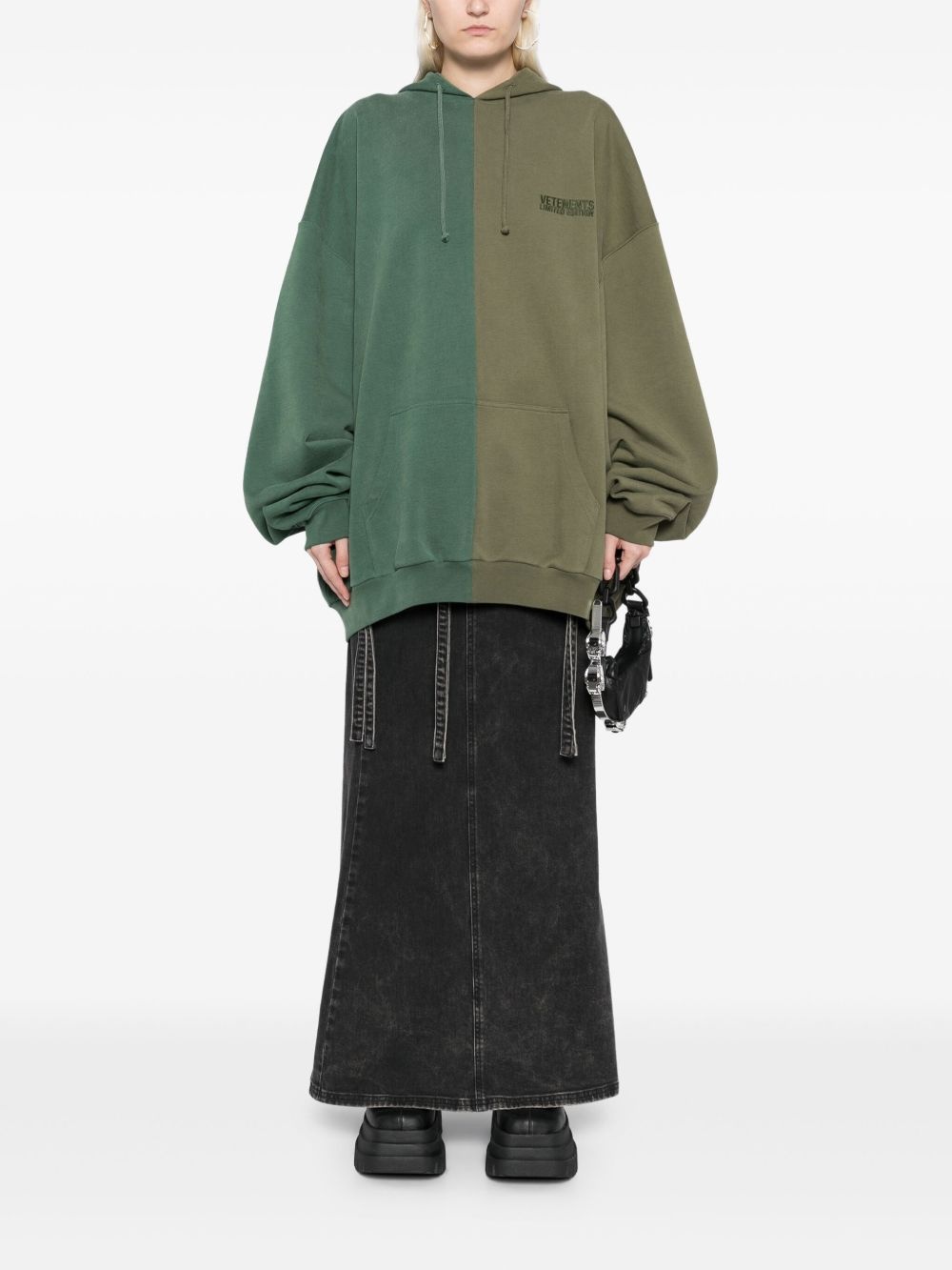 logo-embroidered hoodie - 3