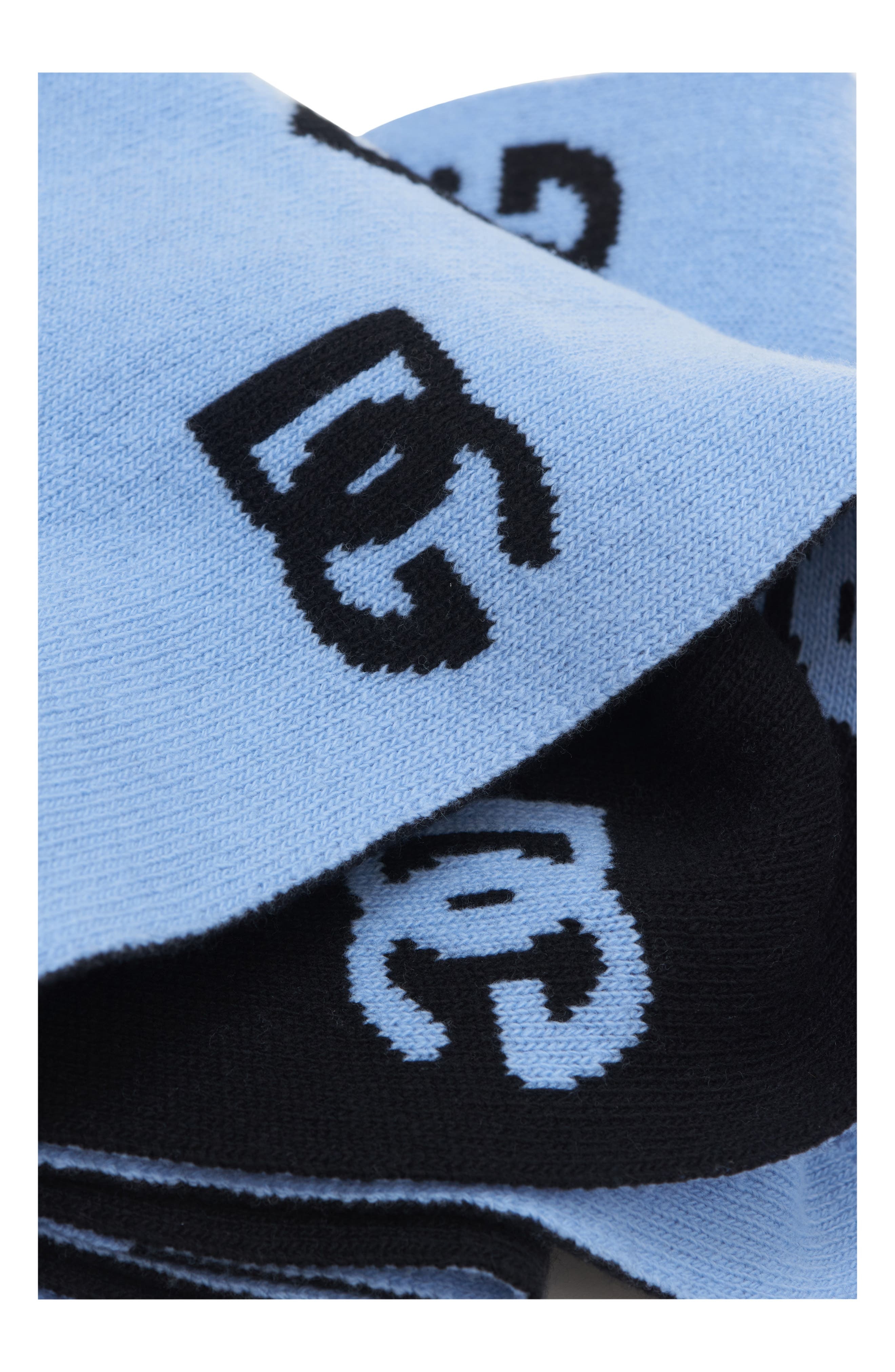 Dolce&Gabbana DG Logo Colorblock Wool Scarf in B0143 Very Light Blue at Nordstrom - 3