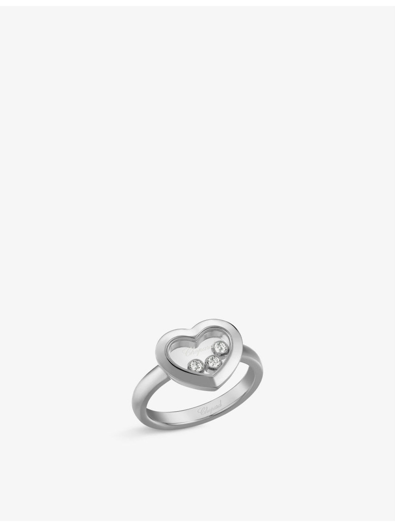 Chopard Happy Diamonds Icons 18ct white-gold and 0.15ct diamond ring outlook