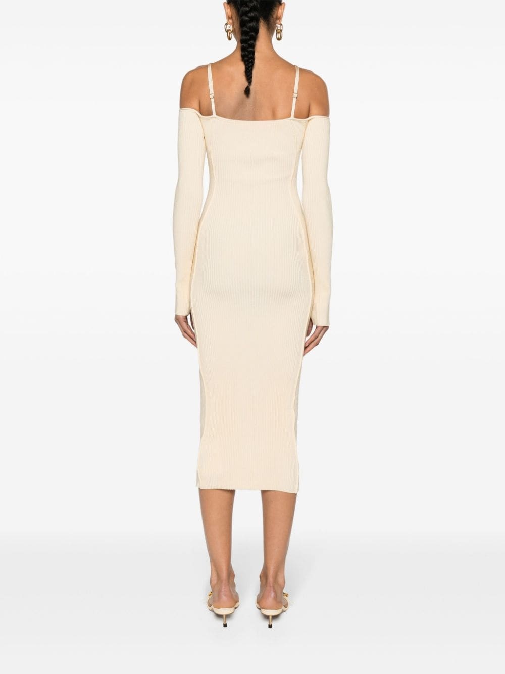 Sierra ribbed midi dress - 4