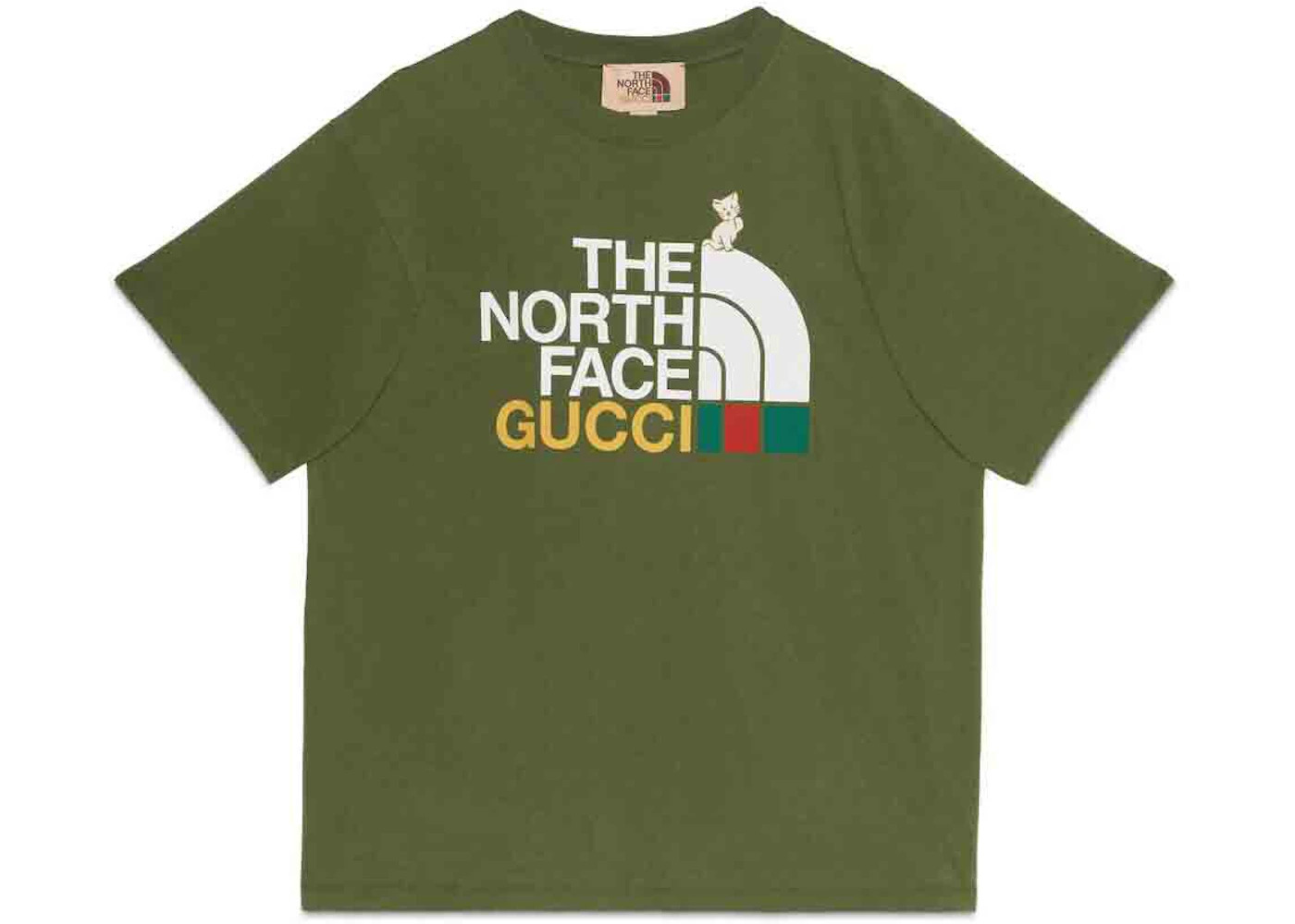 Gucci x The North Face T-shirt Dark Green - 1