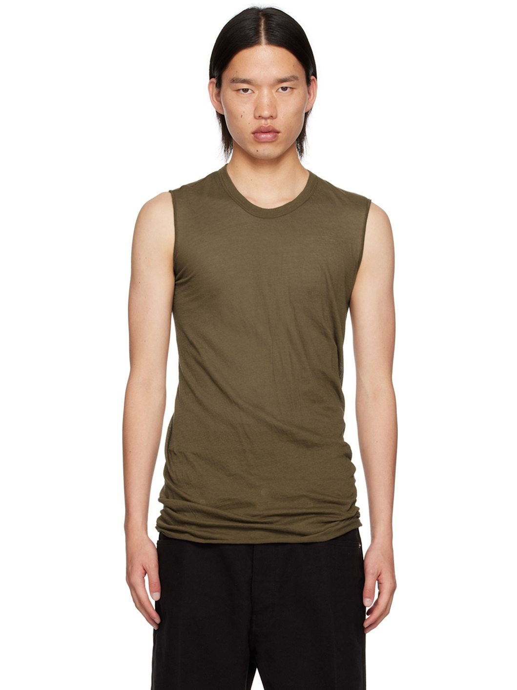 Khaki Porterville Basic Tank Top - 1