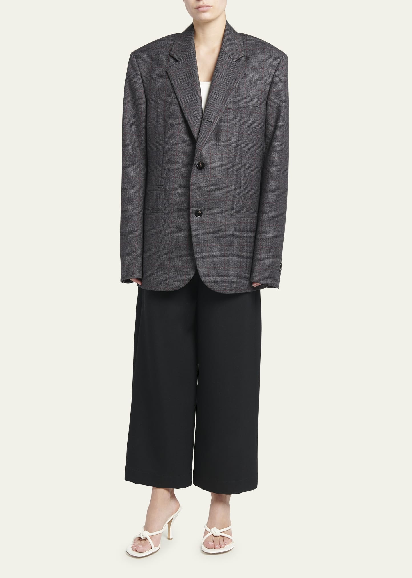 Classic Wool Prince Of Wales Blazer - 2