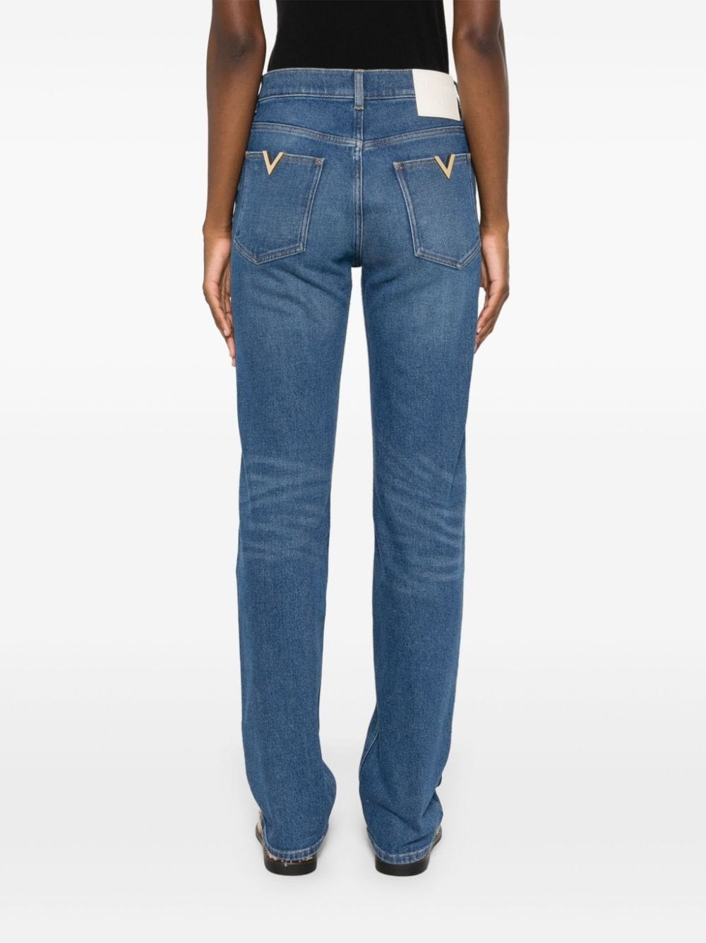 logo-plaque jeans - 4