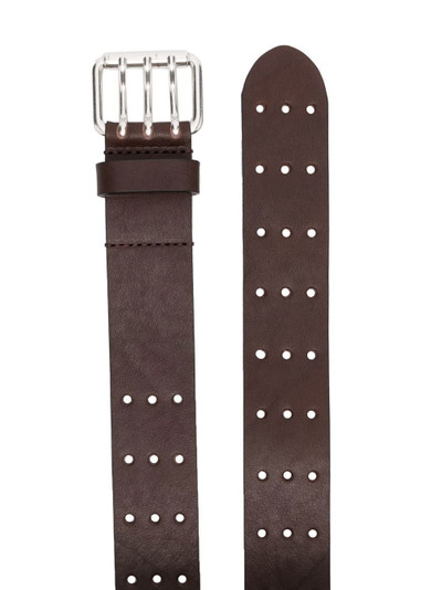 Diesel punched triple-prong buckle belt outlook