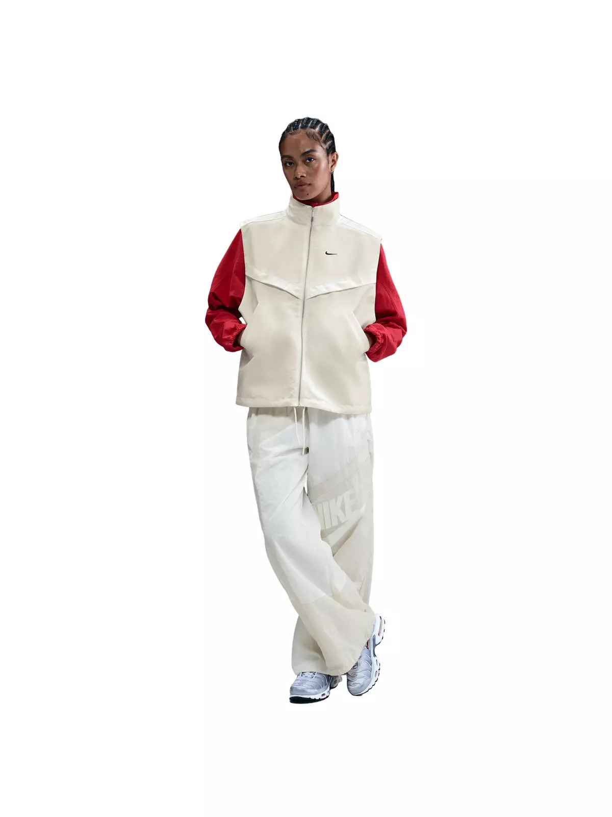 Women's Sportswear Shine Windrunner Vest -Sail - 4