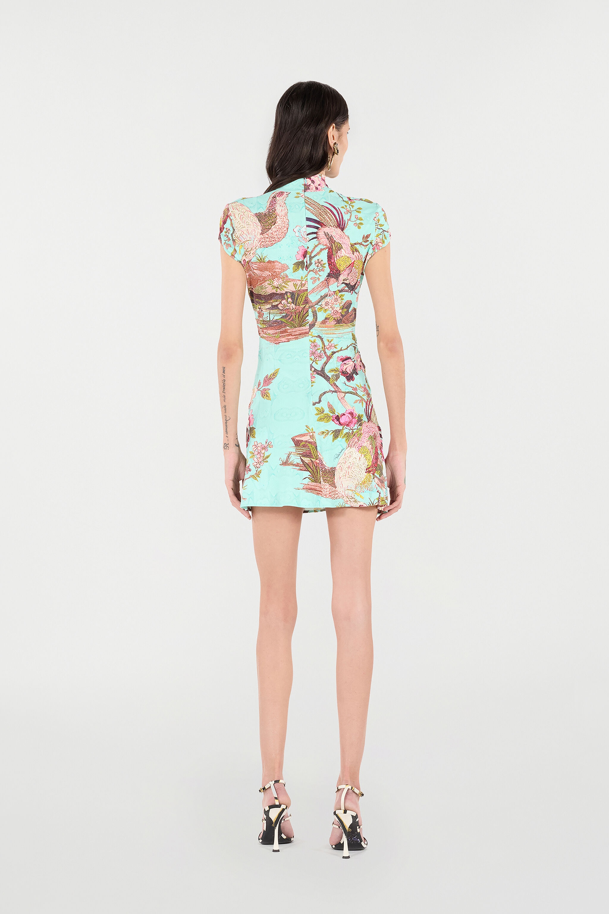 Mini Dress With Naturalistic Pattern - 4