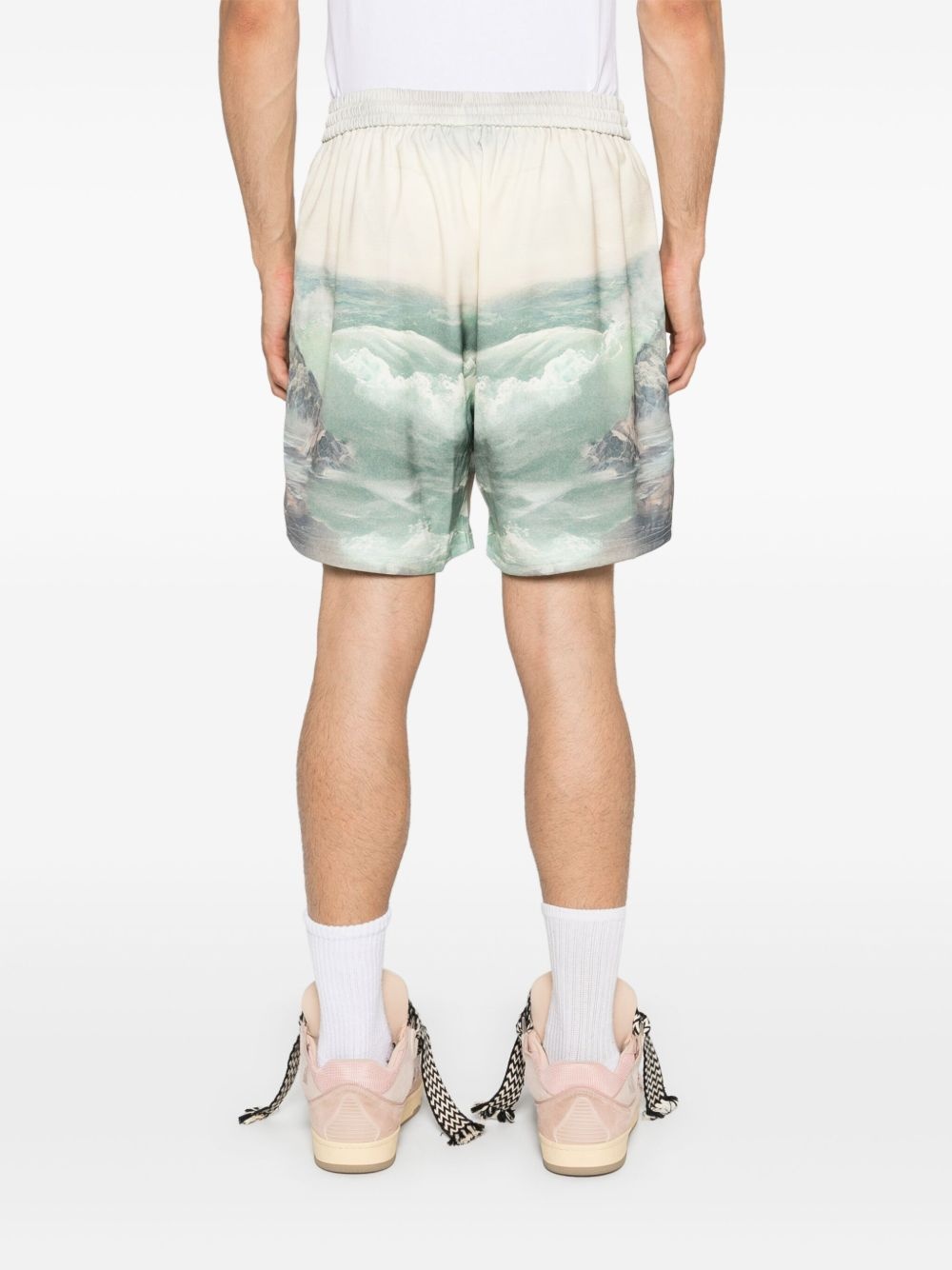 Higher Truth printed shorts - 4