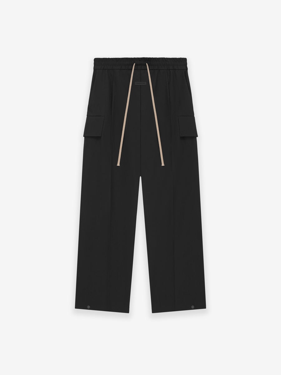 Heavy Twill Wide Leg Cargo Pants - 1