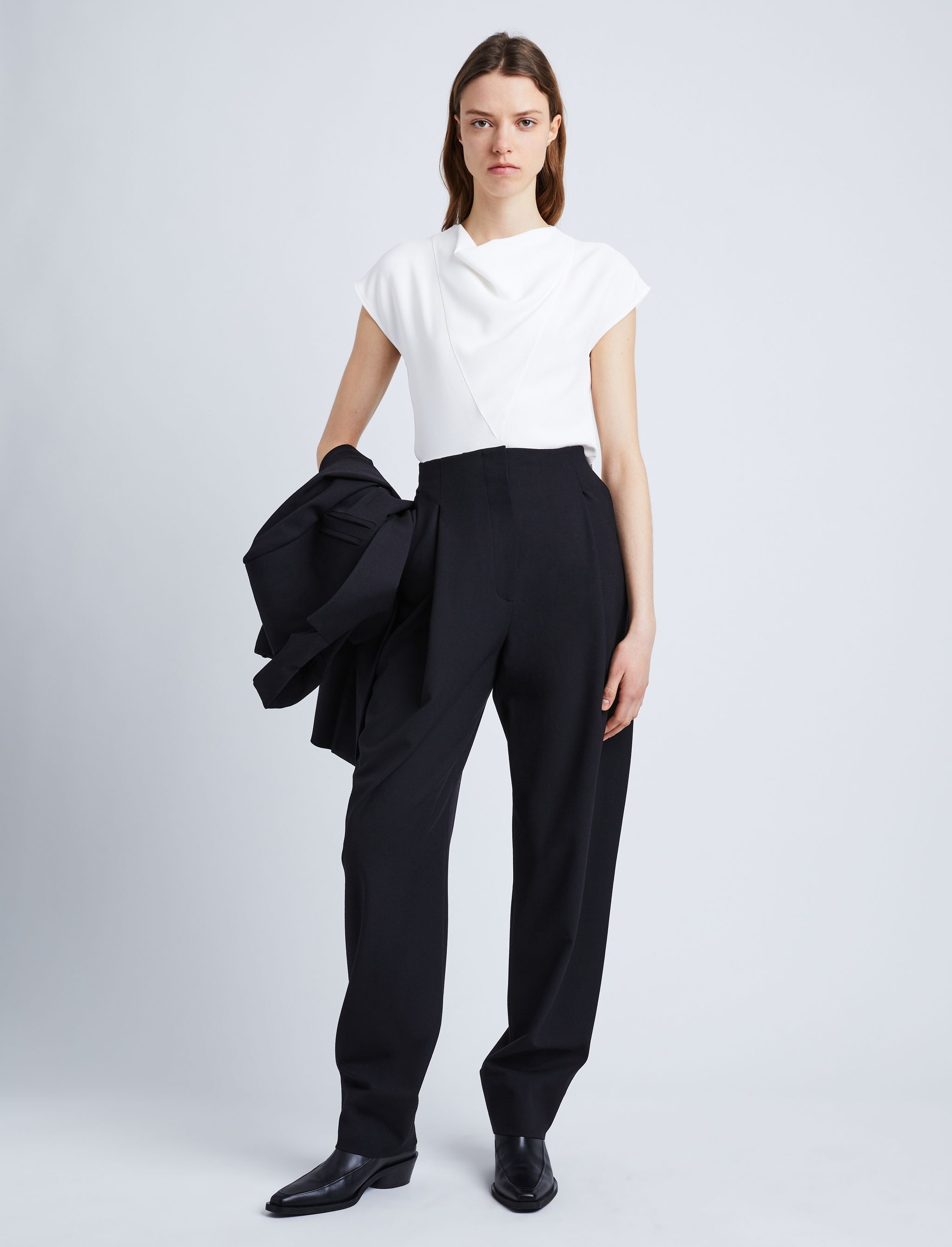 Matte Viscose Crepe Shell Top - 3