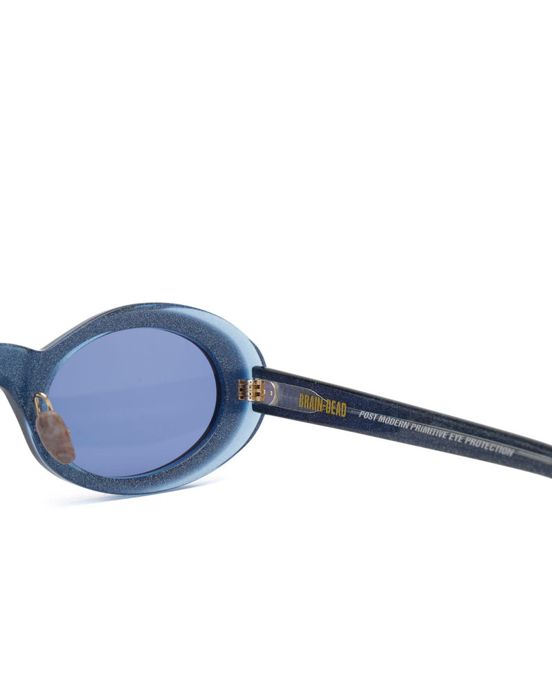 Oyster Post Modern Primitive Eye Protection - Blue Glitter 5