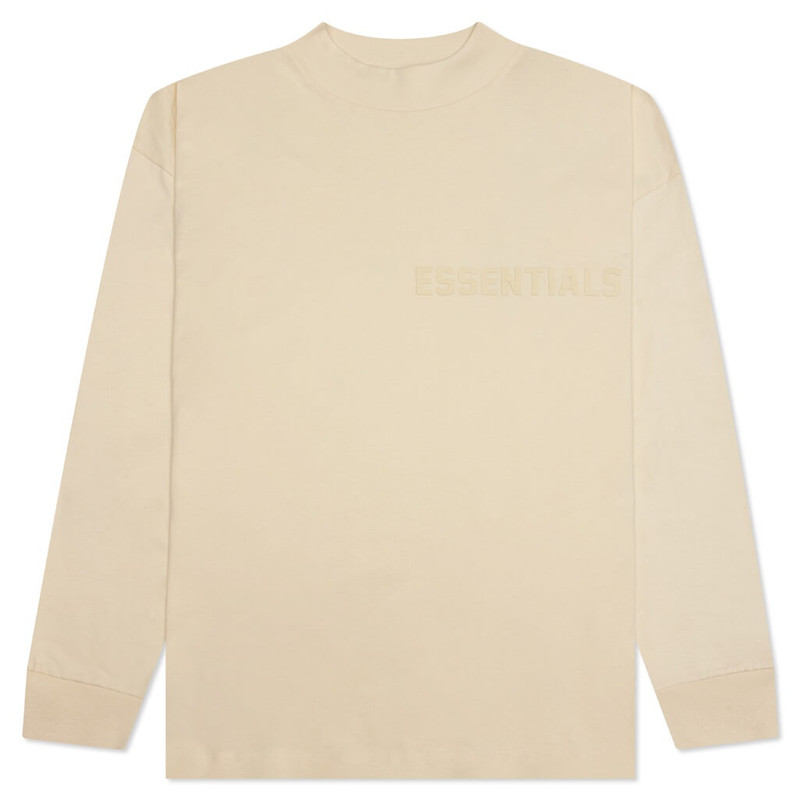 ESSENTIALS L/S TEE - EGG SHELL - 1