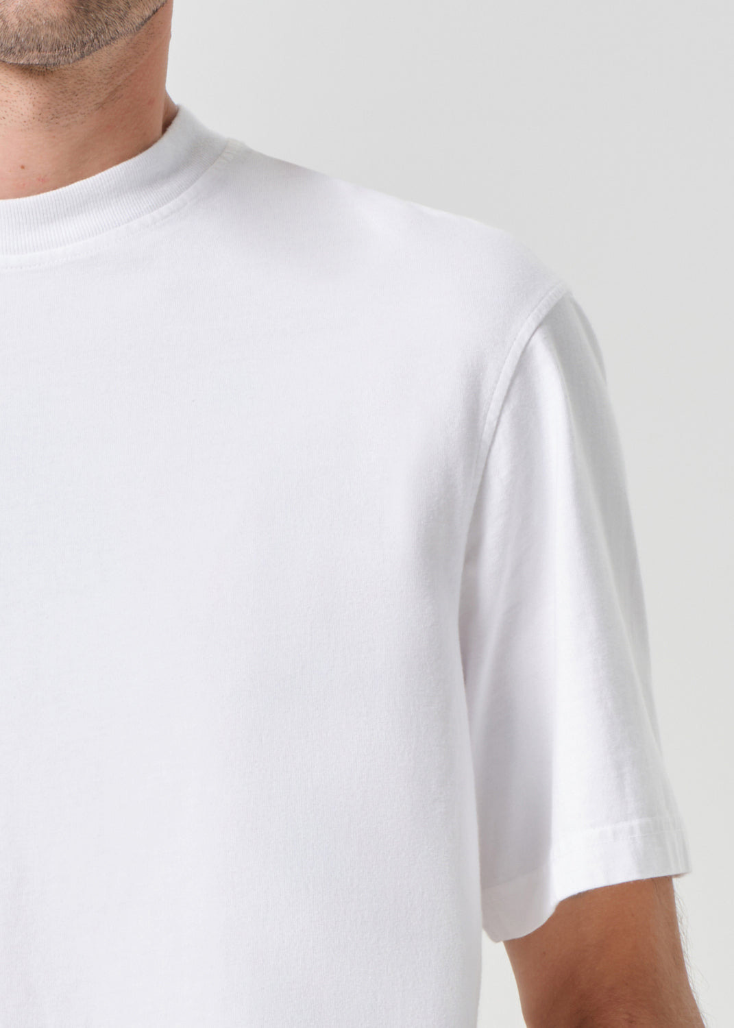 ASHA MOCK NECK TEE IN WHITE - 7