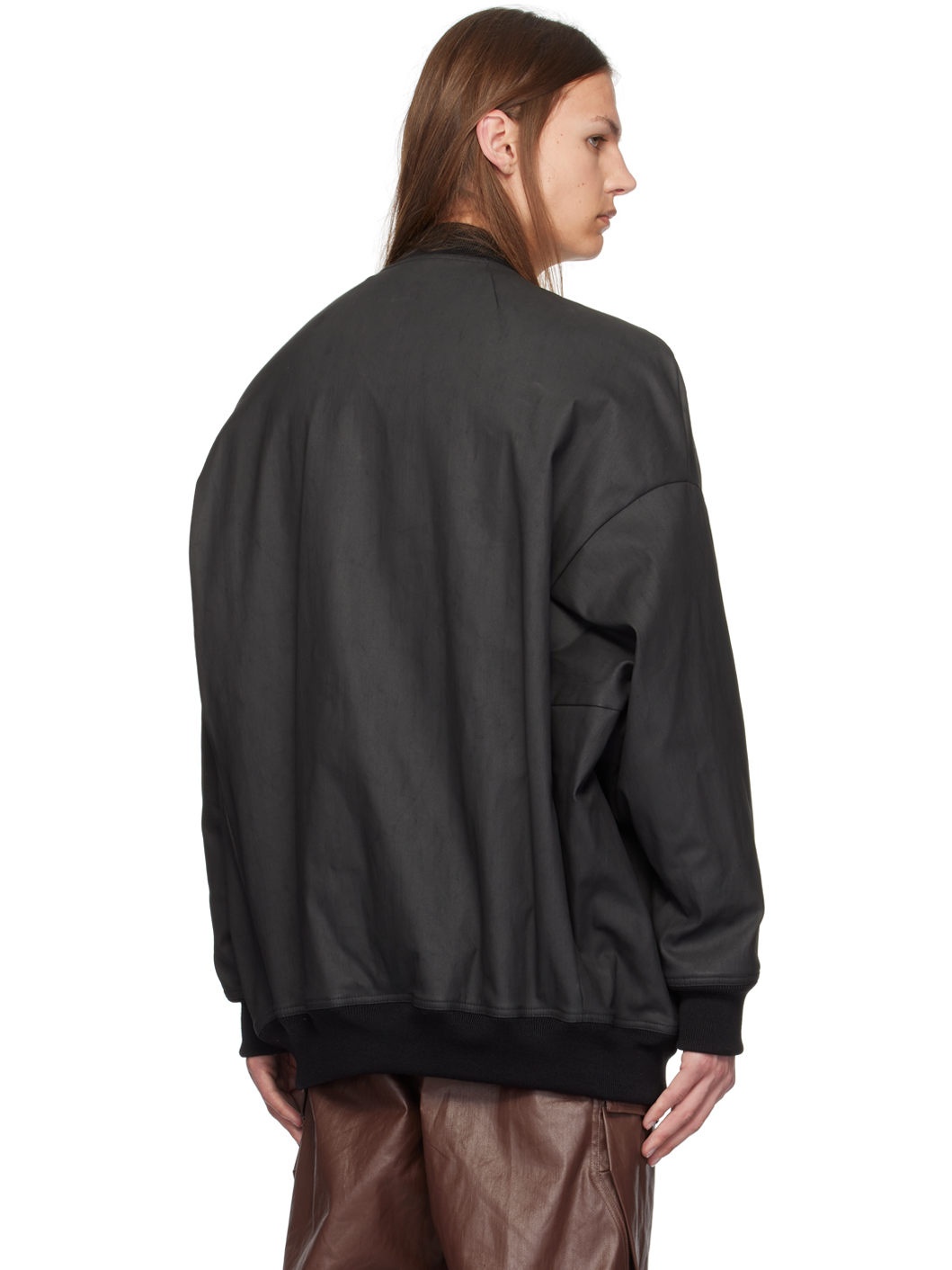 Black Porterville Jumbo Peter Flight Jacket - 3