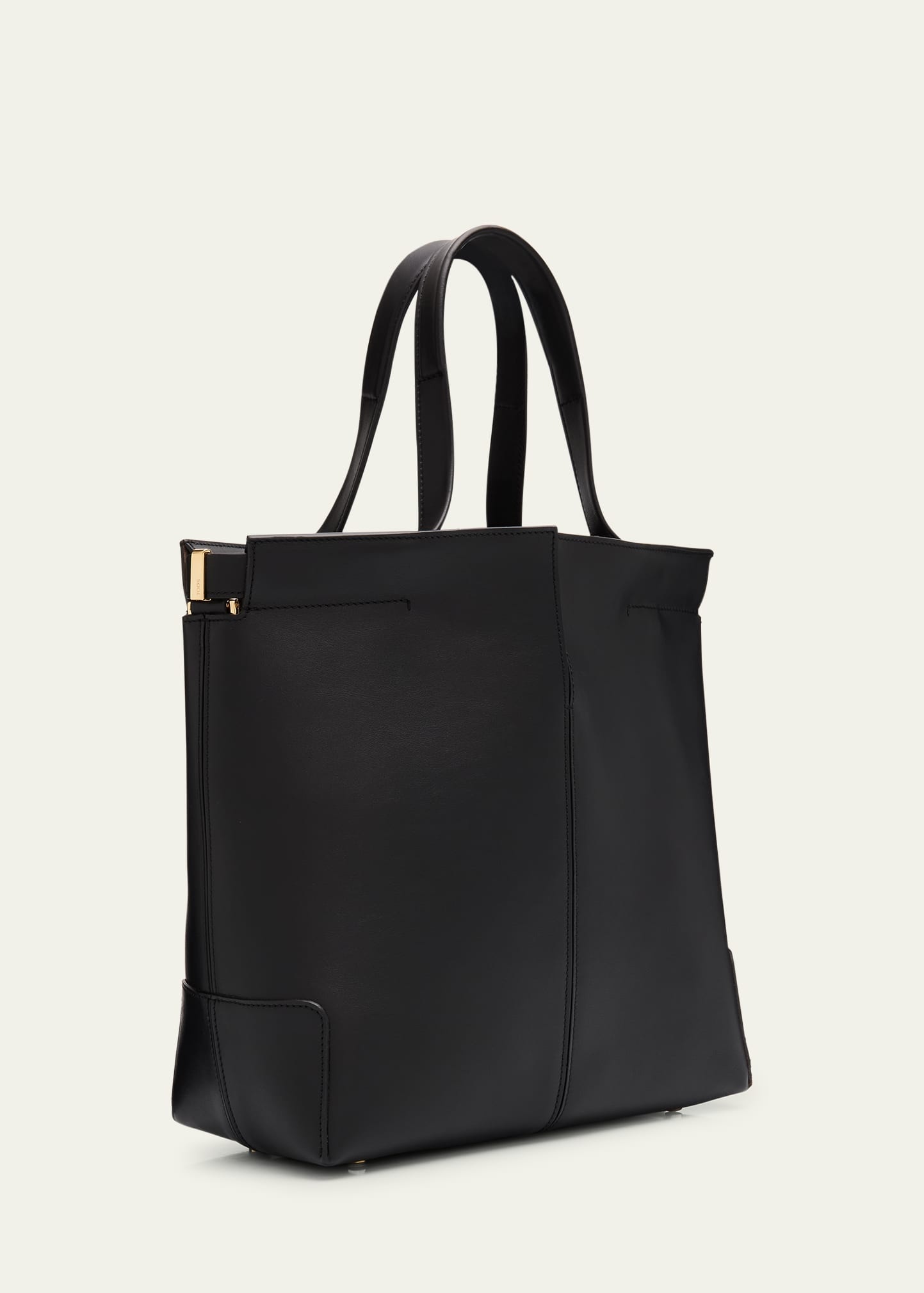 Small Leather Tote Bag - 3