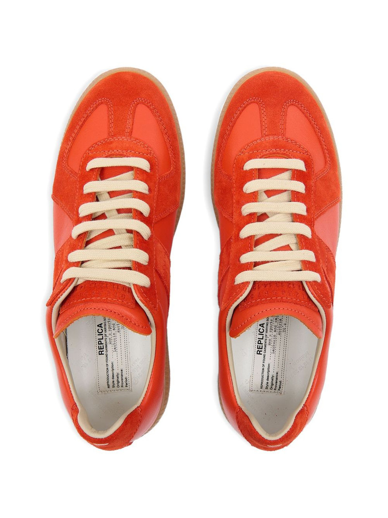 Replica suede leather sneakers 4