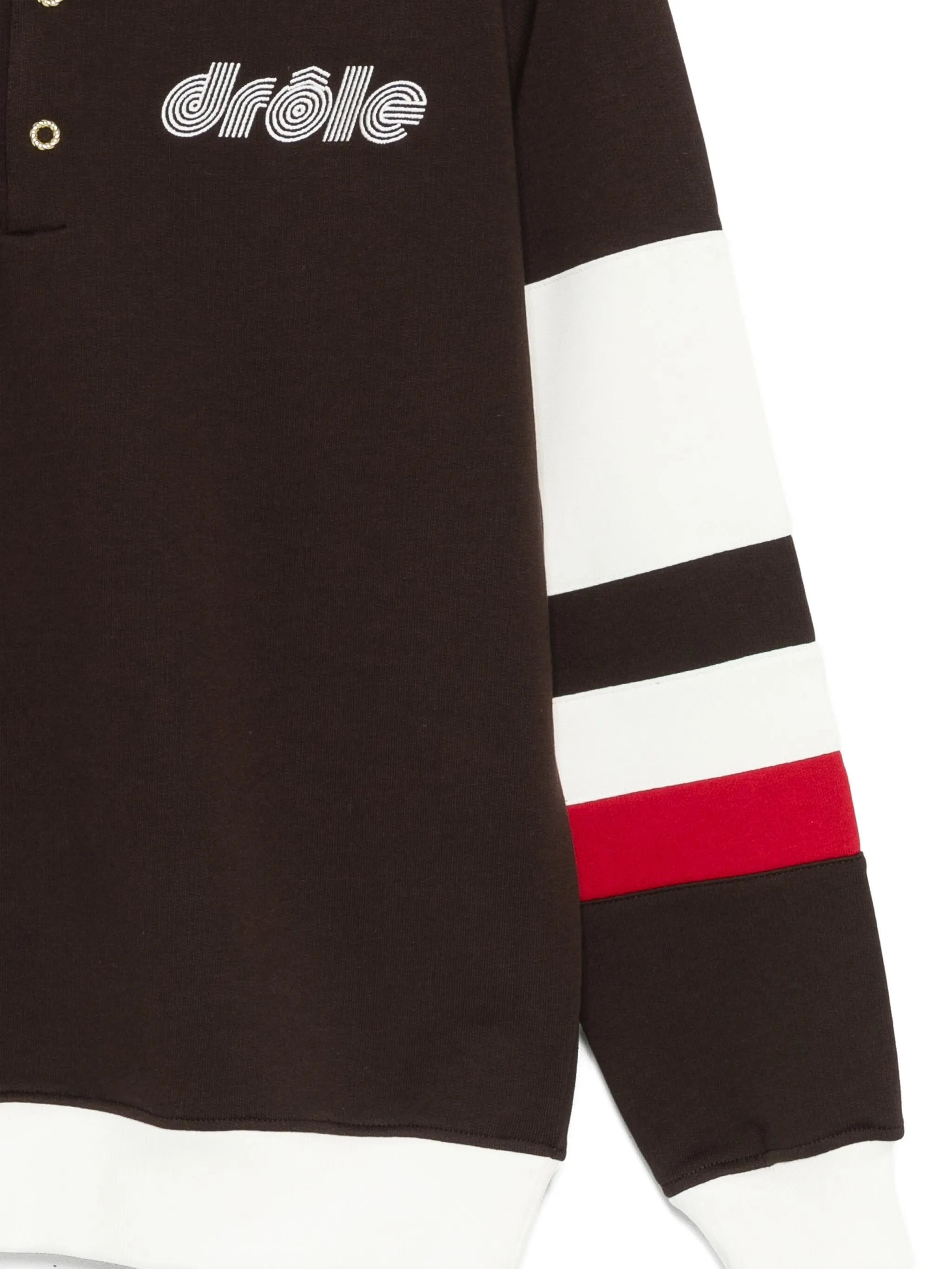 Drole De Monsieur Stripe-detail Polo Shirt - 3